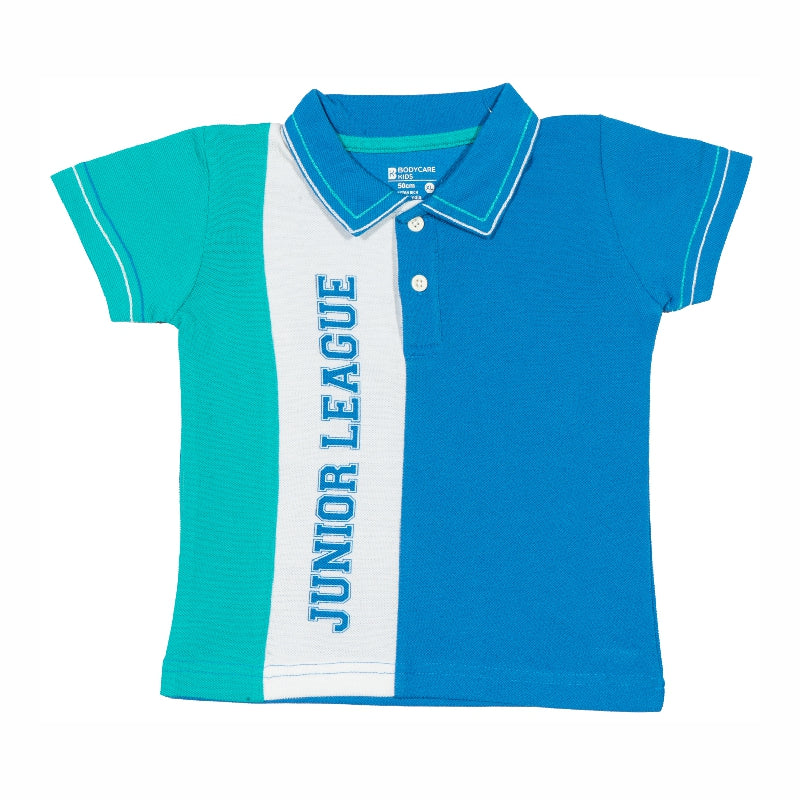 Body Care Baby Boys Polo Neck Half Sleeve T-Shirt – Regular Fit Moisture Absorbing Casual Wear