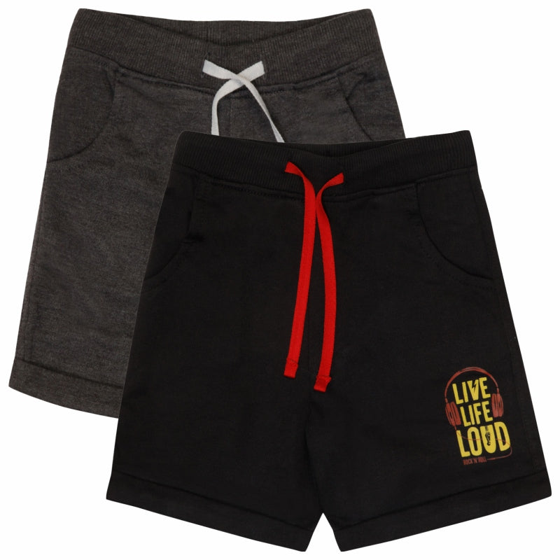 Body Care Boys Solid Shorts – Soft Fabric Casual & Lounge Wear Pack of 2