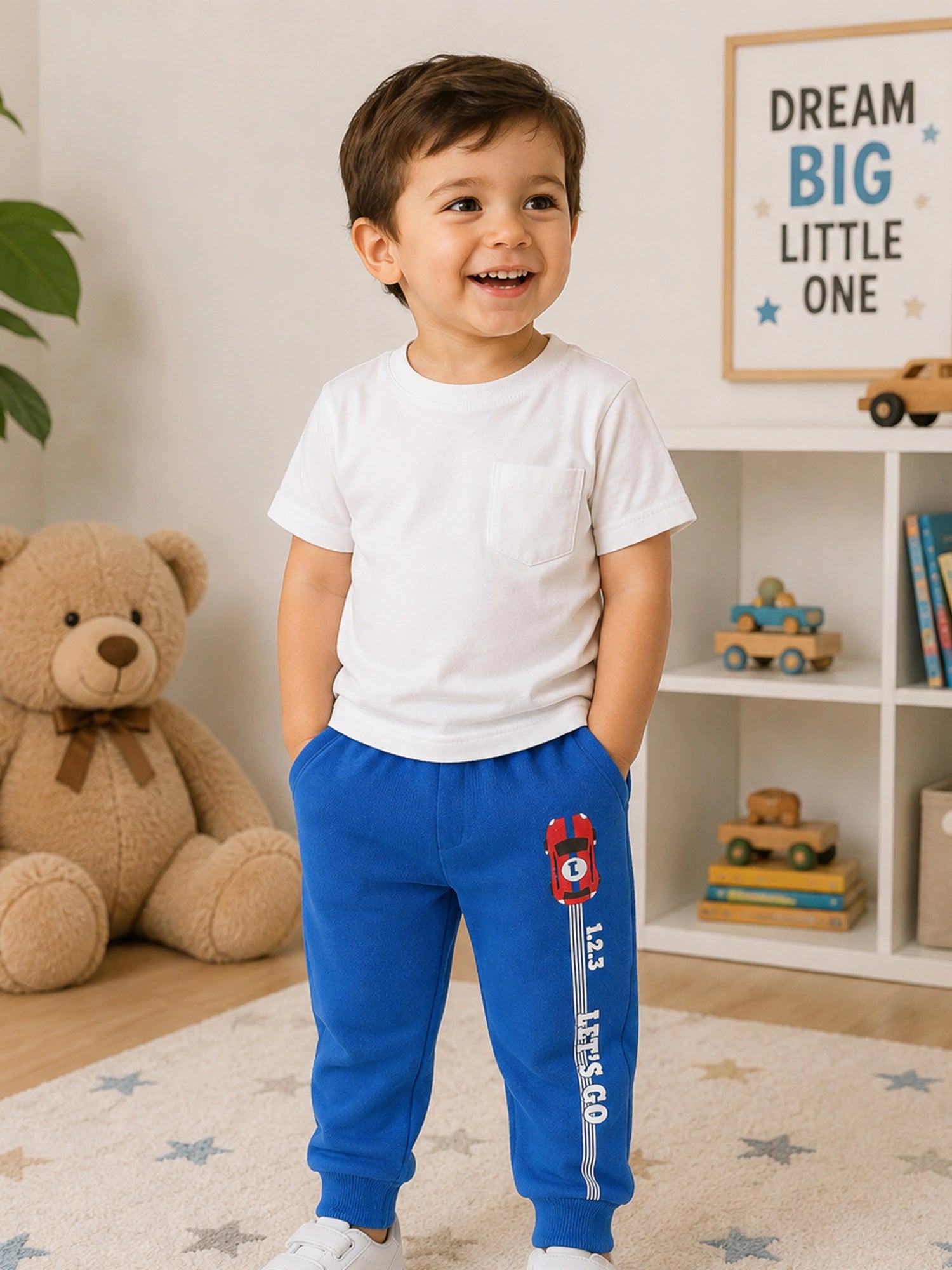Body Care Baby Boys 3 Thread Fleece Track Pant – Regular Fit Warm Casual Wear