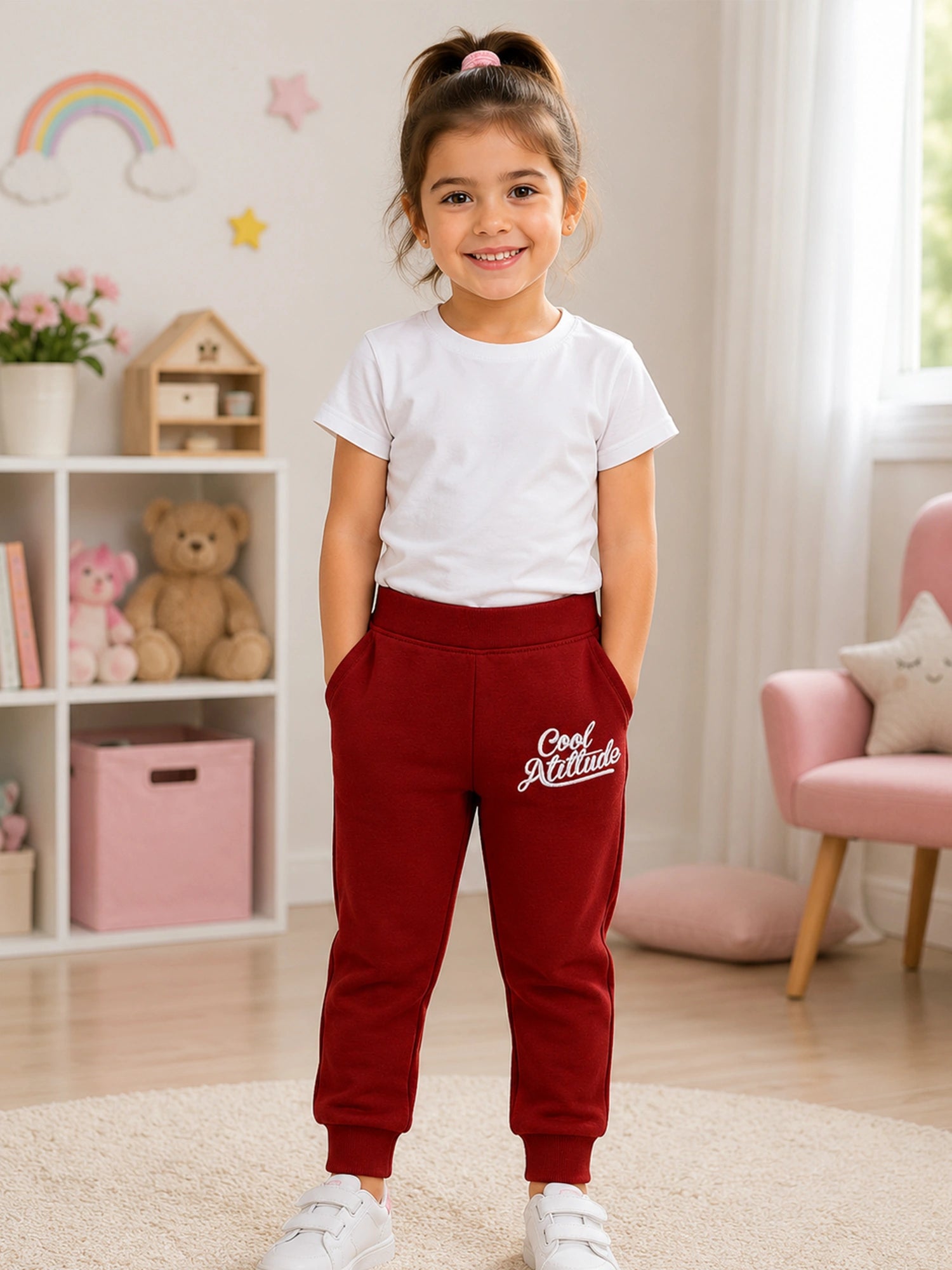Body Care Baby Boys Cotton Lycra Rib Track Pant – Solid Long Length Casual Wear Pack of 1