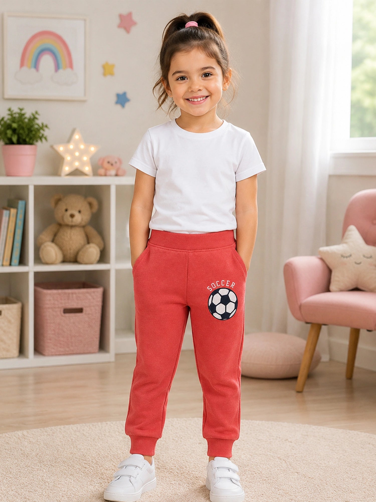 Body Care Baby Boys Cotton Lycra Rib Track Pant – Solid Long Length Casual Wear Pack of 1