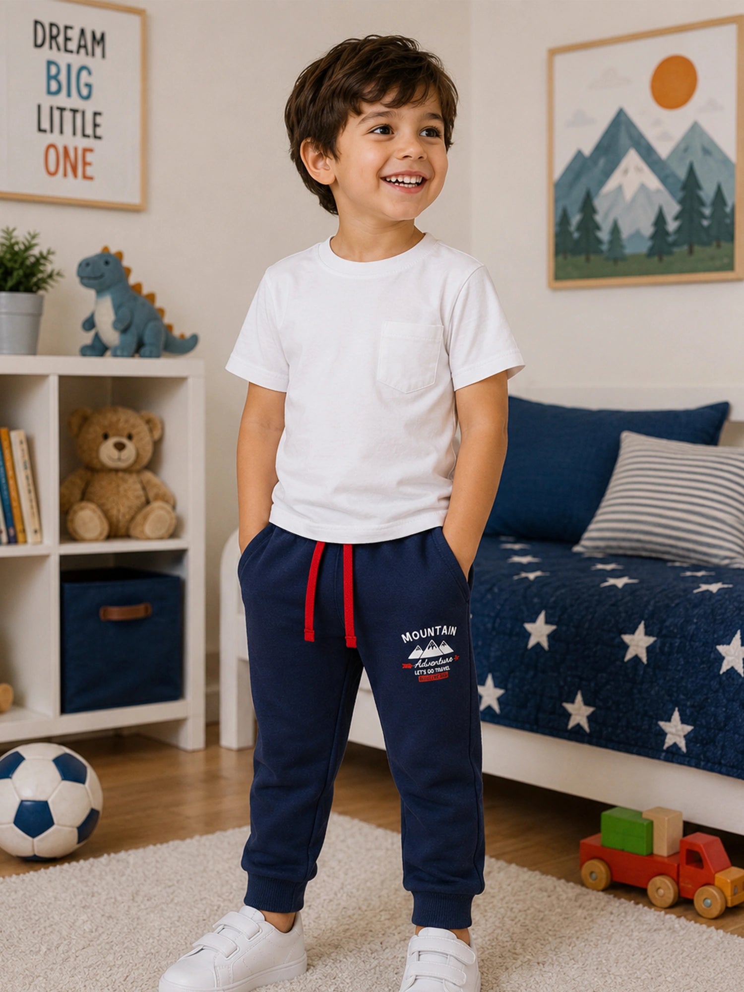 Body Care Baby Boys Solid Track Pant – Comfort Waistband Casual & Lounge Wear Pack of 1
