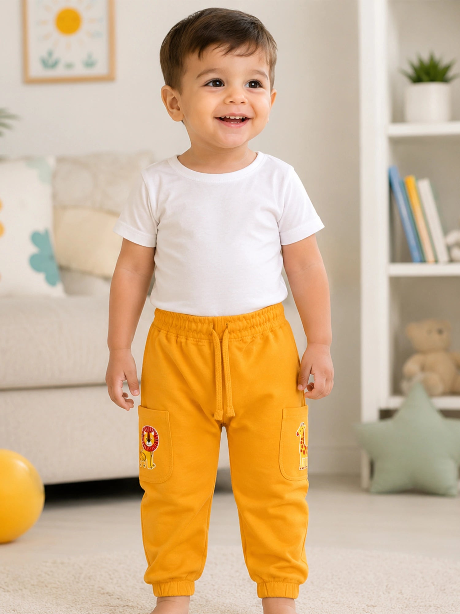 Body Care Boys Cotton Interlock Track Pant Joggers – Moisture Absorbing Activewear