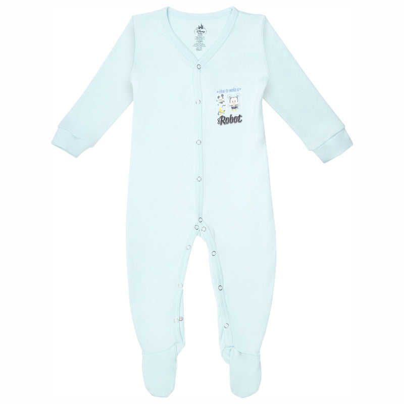 Body Care Unisex Baby 100% Cotton Full Sleeve Front Open Romper – Easy Dressing