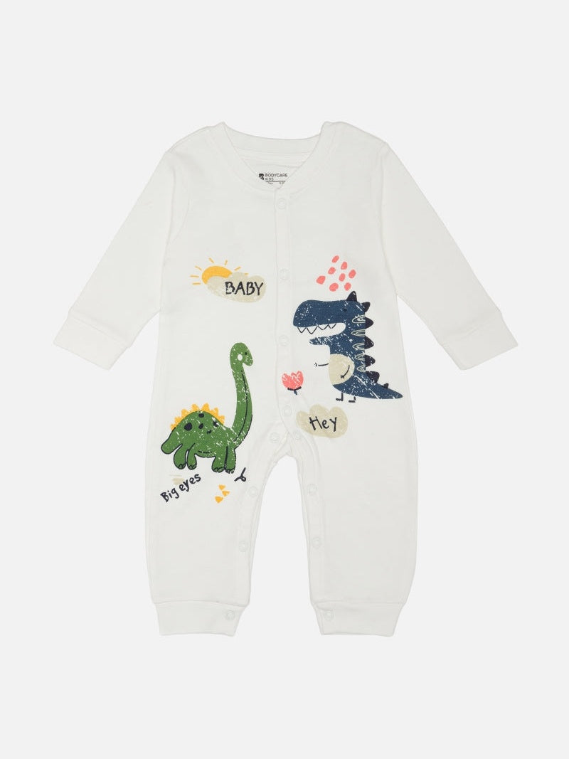 Body Care Baby Boys Interlock Full Sleeve Romper – Round Neck