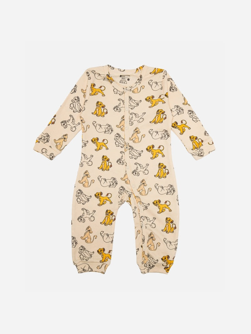 Body Care Baby Boys 100% Cotton Interlock Full Sleeve Front Open Romper – Yellow