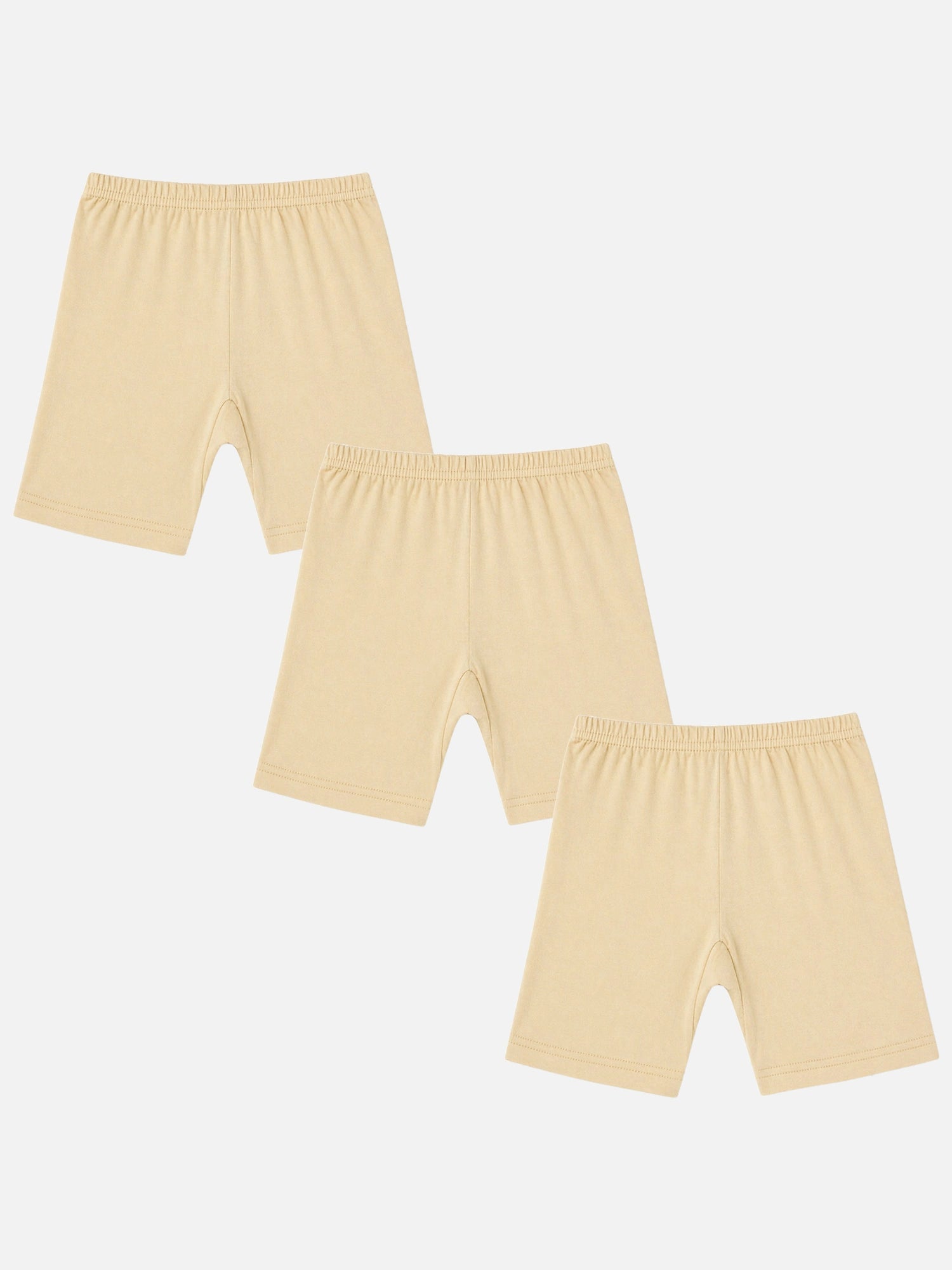 Bodycare Girls Solid Shorts with Inner Elastic – Short Length, Pack of 3