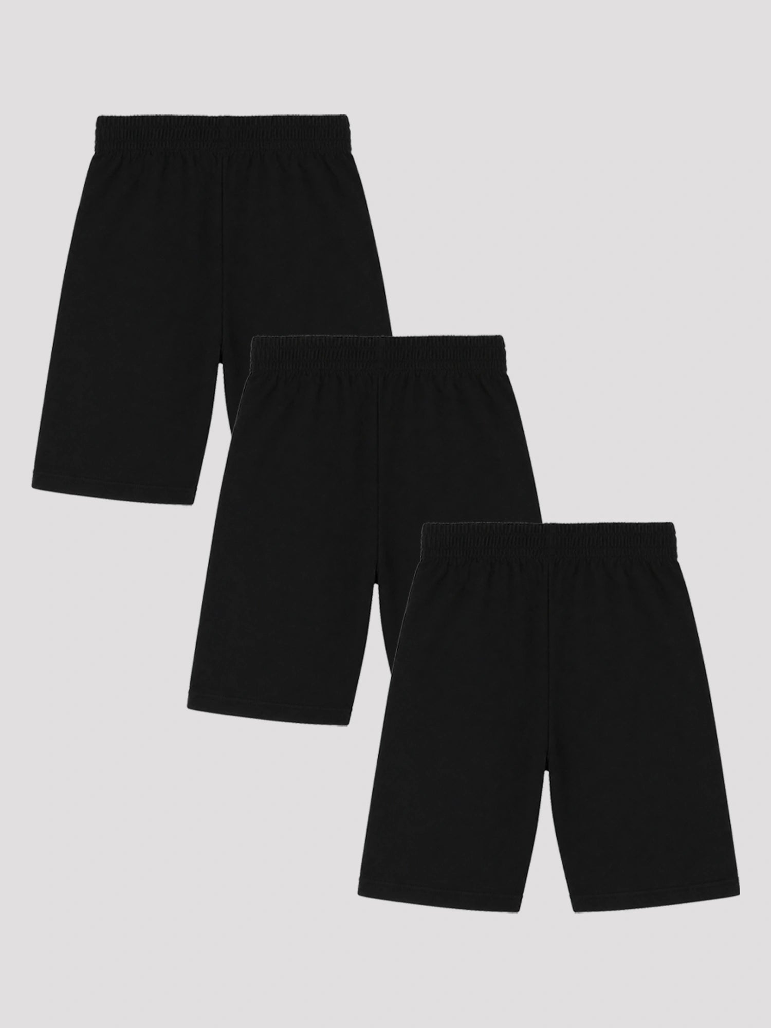 Bodycare Girls Solid Cycling Shortie with Inner Elastic – Mid-Thigh, Pack of 3