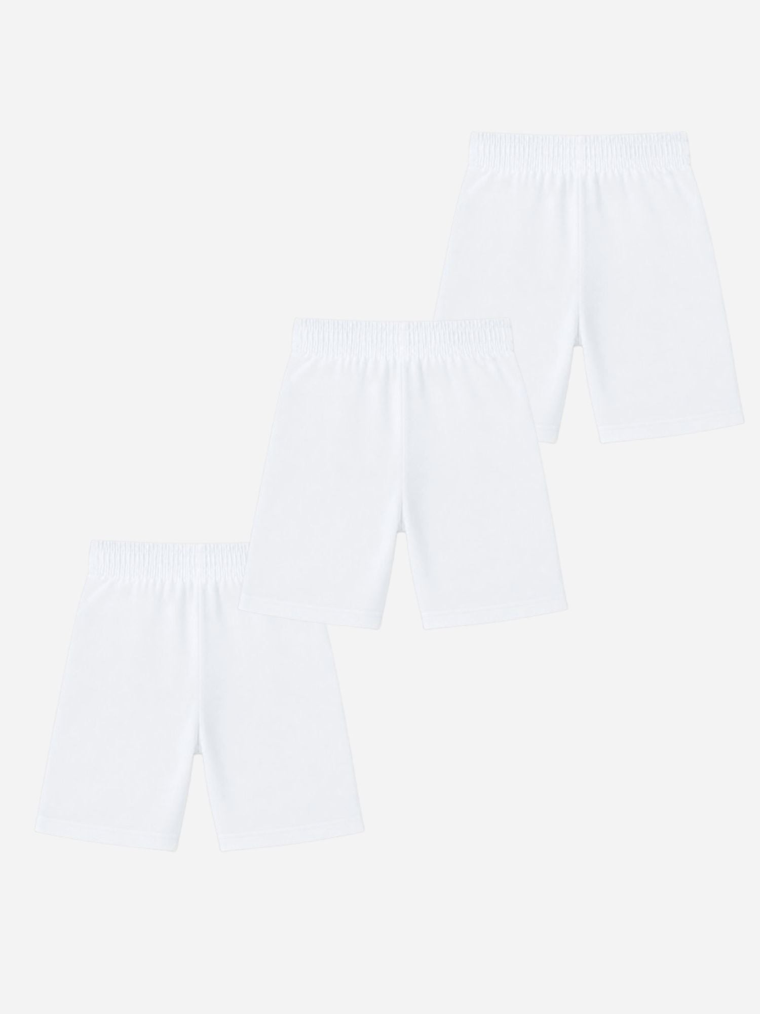 Bodycare Girls Solid Cycling Shortie with Inner Elastic – Mid-Thigh, Pack of 3