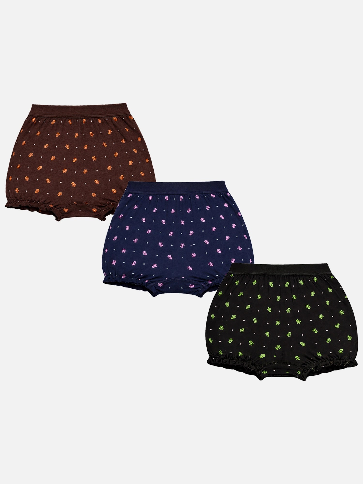 Bodycare Unisex Baby Bloomer with Lycra Band for Everyday Comfort, Easy Movement and Baby Innerwear Essentials - Pack of 3