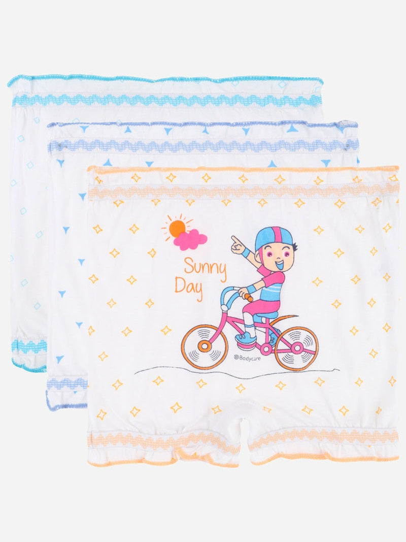 Bodycare Unisex 100% Cotton Bloomer Innerwear Bottom for Comfortable Everyday Wear, Easy Movement and Regular Use - Pack of 3