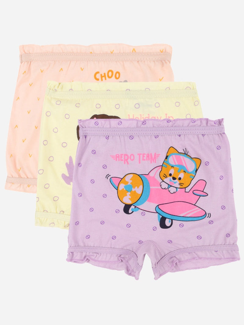 Bodycare Unisex 100% Cotton Bloomer for Everyday Innerwear Comfort, Secure Fit and Daily Essentials - Pack of 3