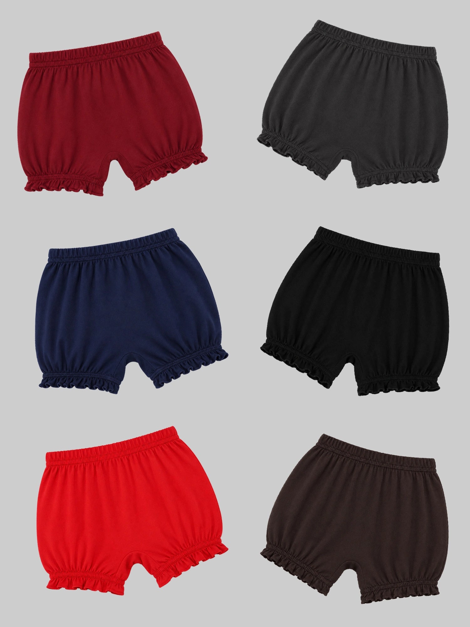 Bodycare Unisex 100% Cotton Bloomer with Printed Styling for Comfortable Everyday Innerwear Use and Regular Essentials - Pack of 6