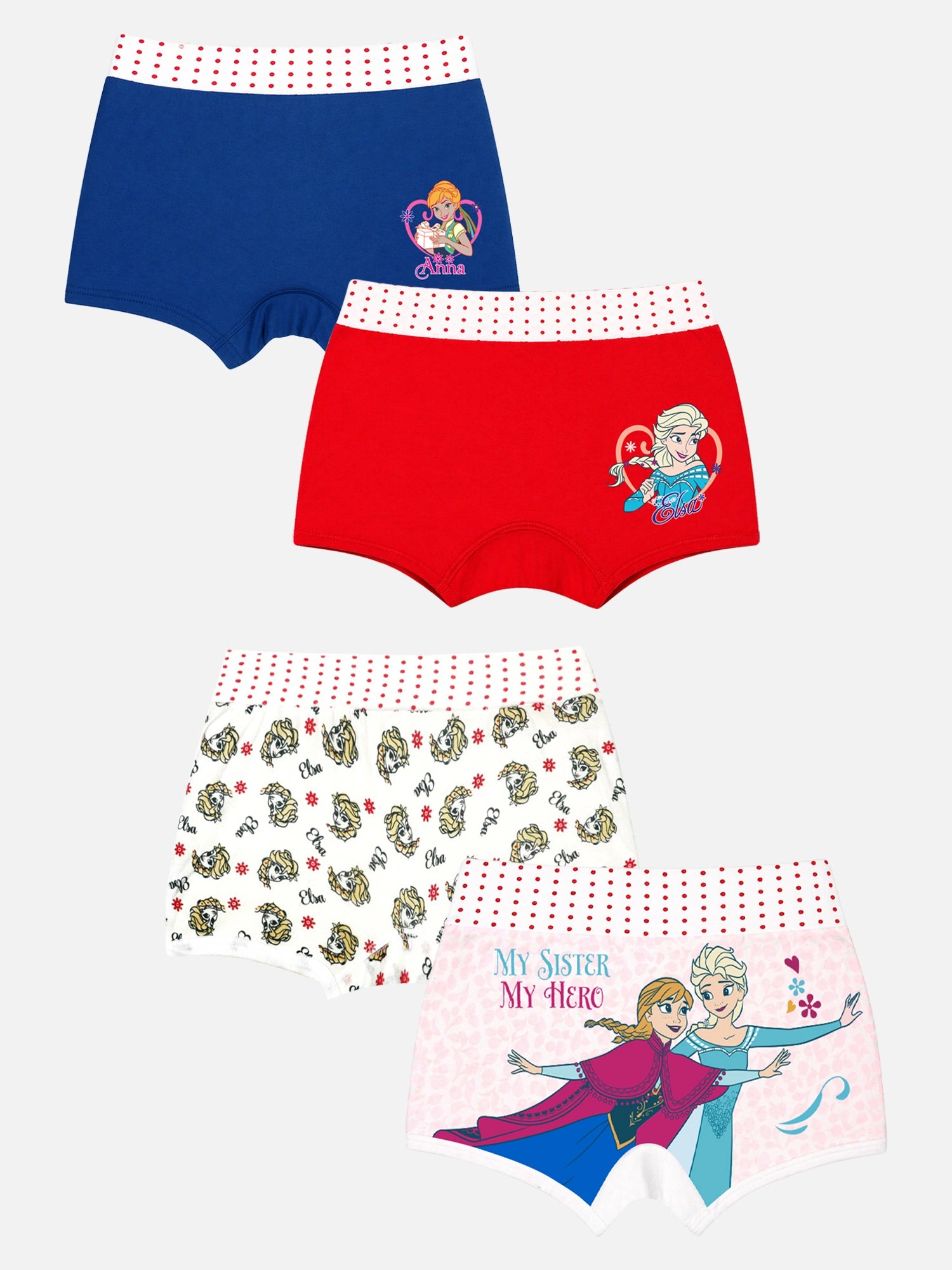 Bodycare Girls Printed Boyshorts with Lycra Band, Ultrasoft Durable Waistband and All-Day Comfort - Pack of 4