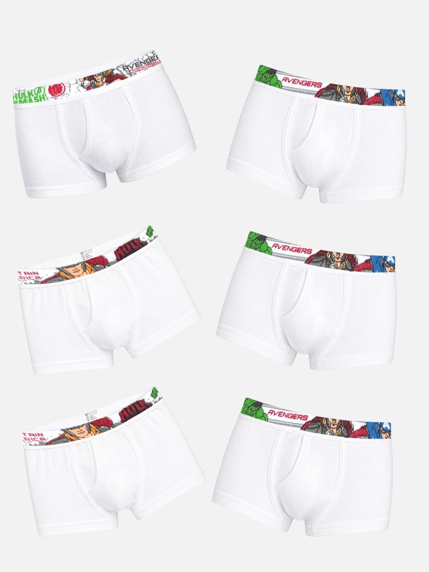 Baby Boys Cotton Spandex Brief with Lycra Waistband for Flexible Innerwear Comfort and Secure Fit - Pack of 6