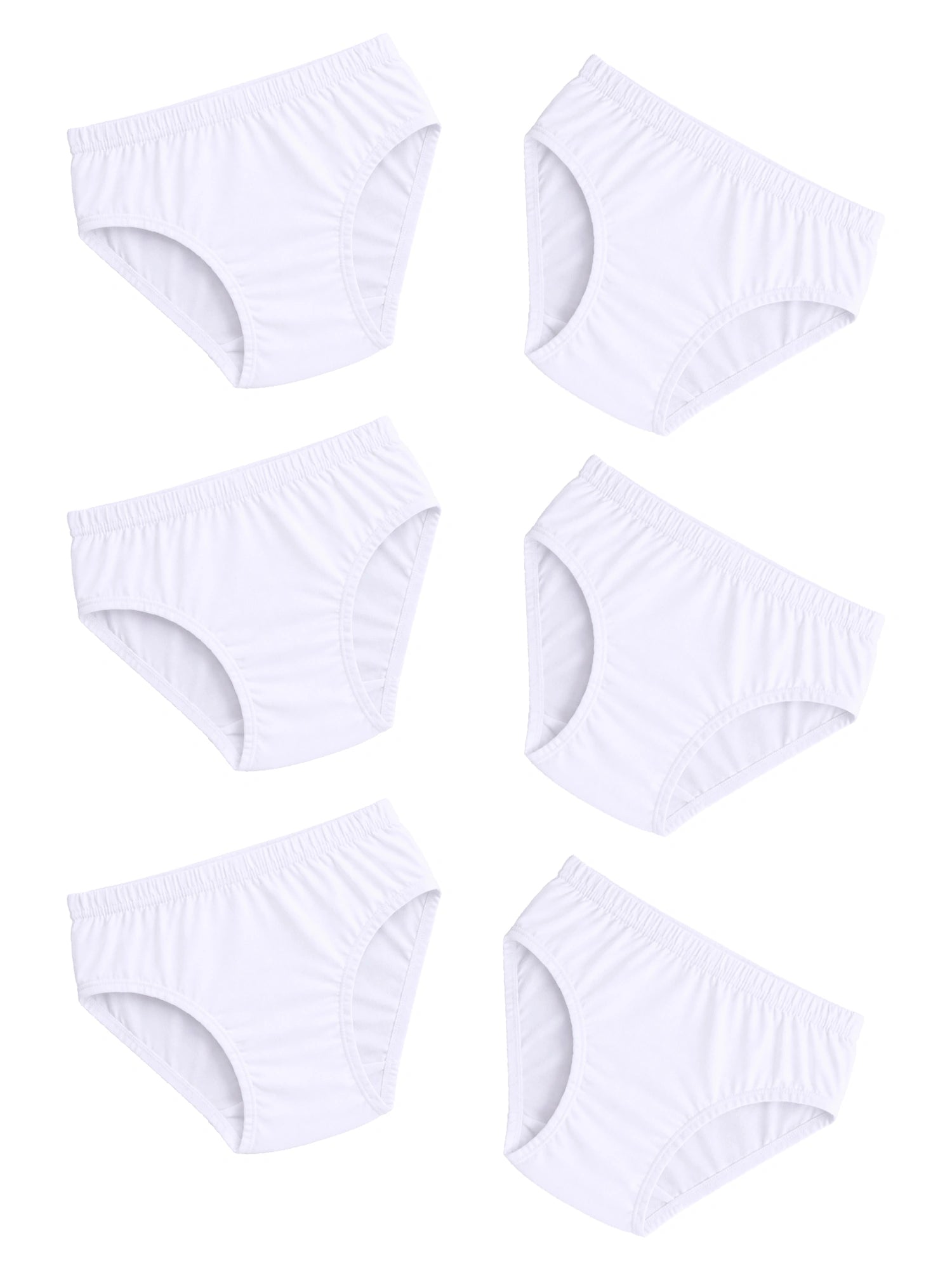 Baby Boys 100% Cotton Brief with Inner Elastic for Soft Innerwear Comfort and Regular Essentials - Pack of 6