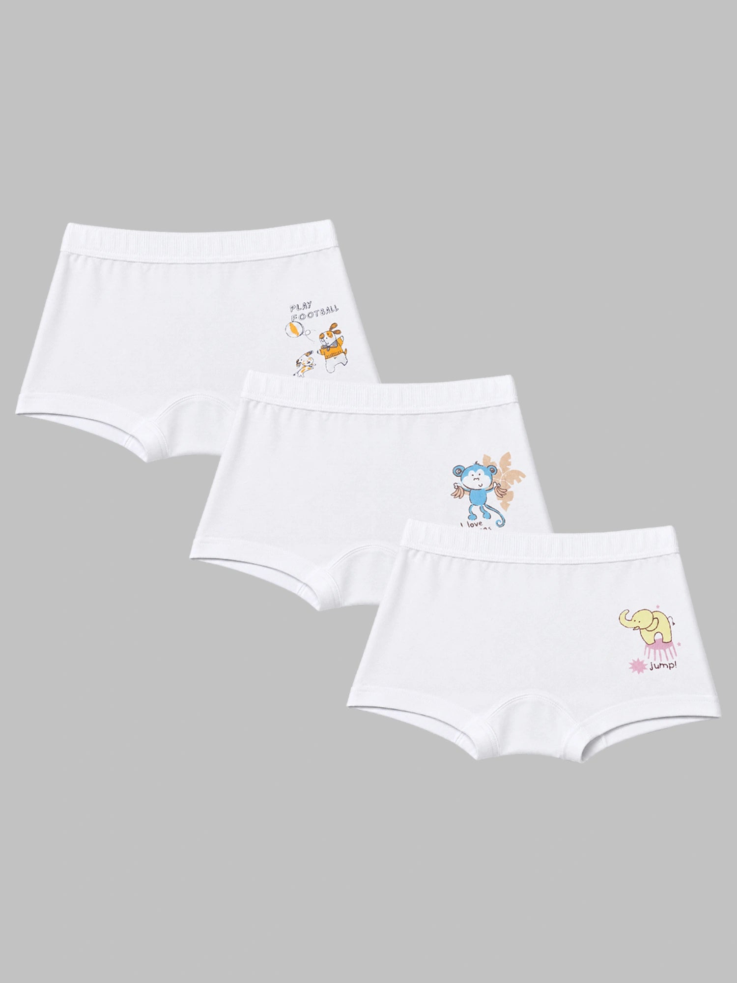 Baby Boys Trunk Underwear with Inner Elastic for Comfortable Daily Innerwear, Easy Movement and Regular Use - Pack of 3