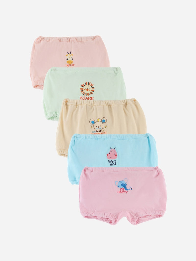 Baby Boys Trunk Underwear with Inner Elastic for Comfortable Everyday Innerwear and Easy Movement - Pack of 5