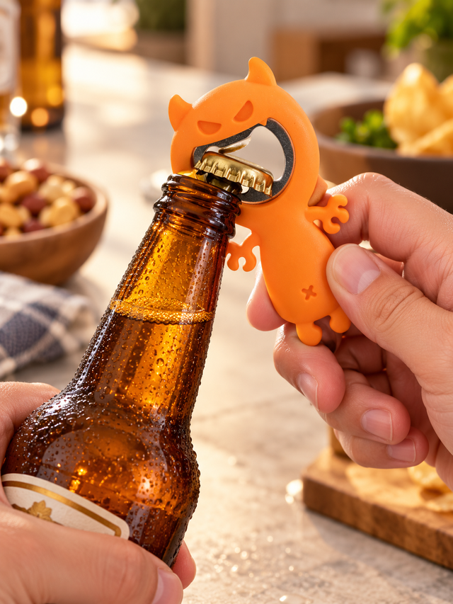 Orange Cute Cartoon Style Bottle Opener- KIT17116OR