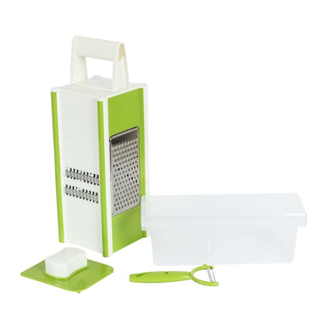 Green Plastic Multipurpose Grater- KIT17215