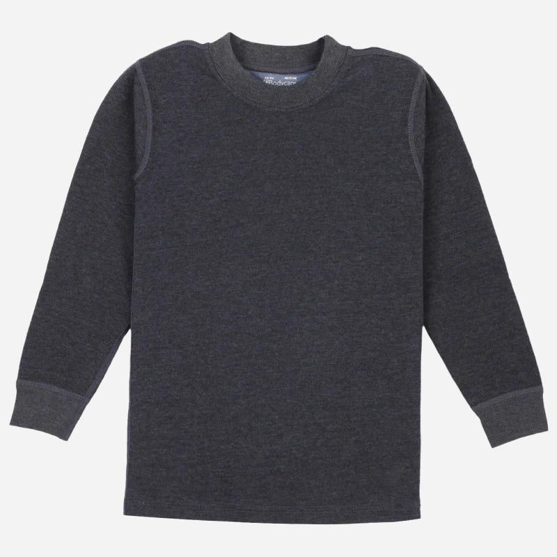 Bodycare Unisex Kids Heat Max Thermal Top Round Neck Full Sleeves with Fur Fleece Inside for Very High Warmth - Pack of 1