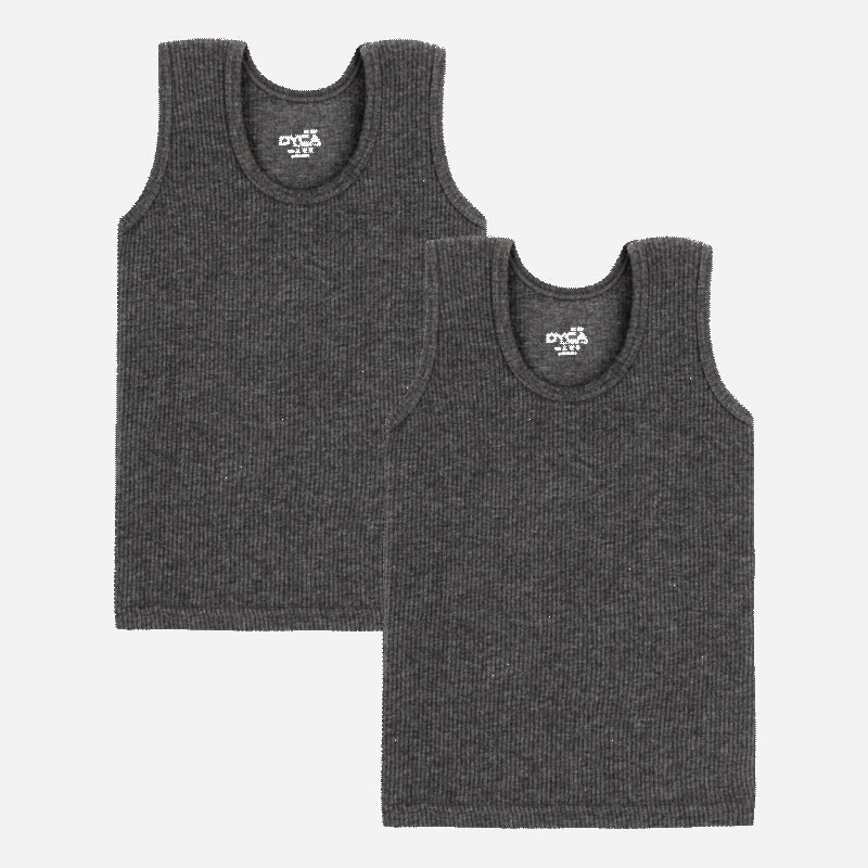 Bodycare Unisex Round Neck Sleeveless Thermal Top for Warm Innerwear Comfort, Easy Winter Layering and Regular Use - Pack of 2