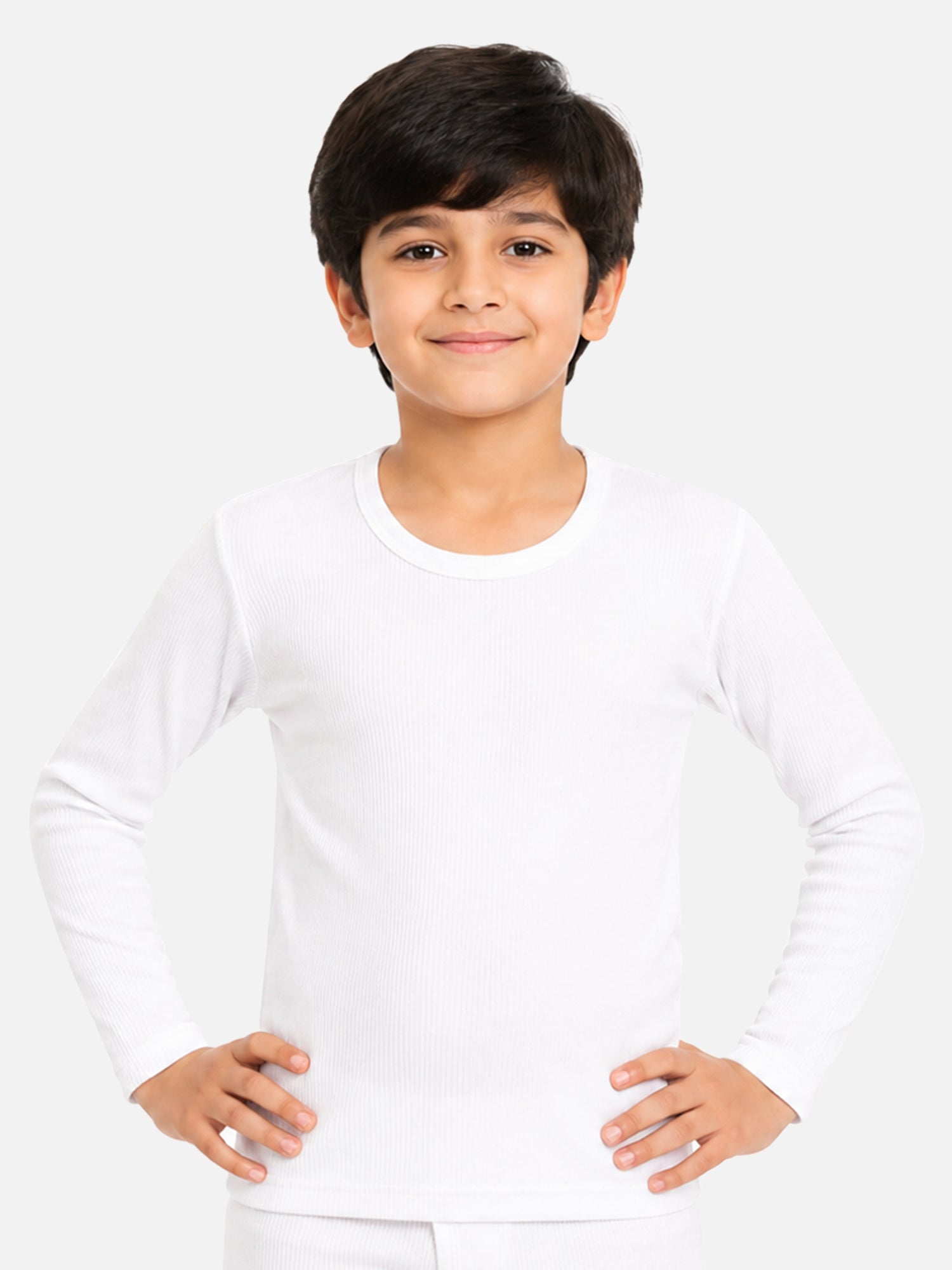 Bodycare Boys Round Neck Full Sleeves Thermal Top for Winter Base Layering, Cold-Weather Comfort and Everyday Innerwear - Pack of 1