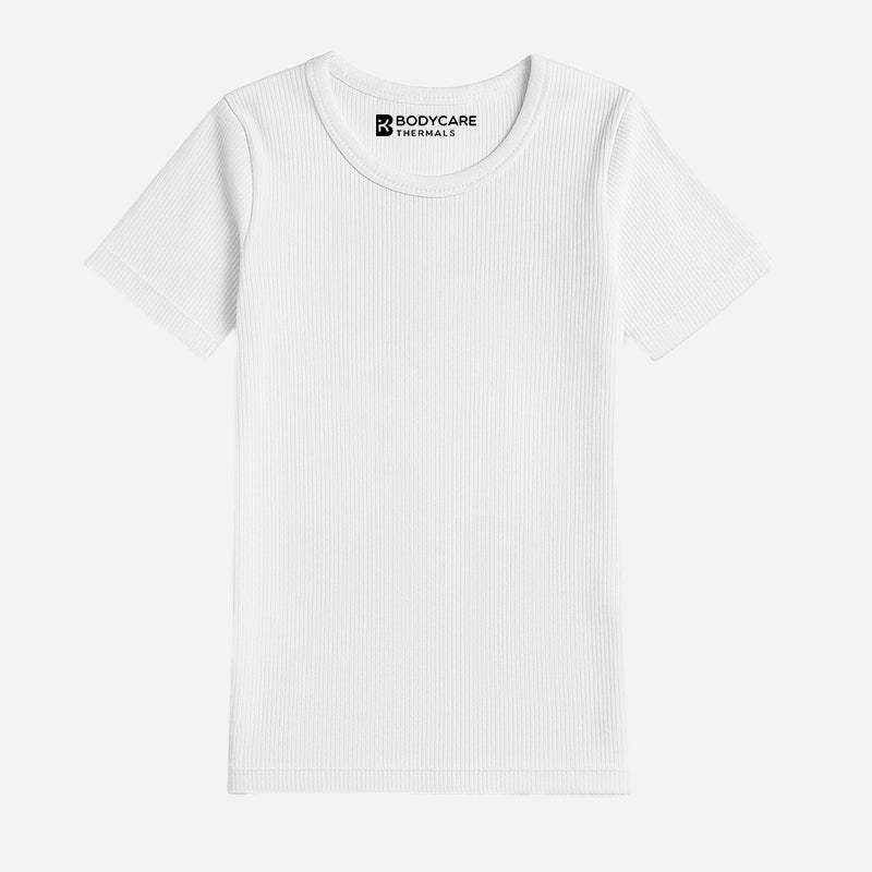 Bodycare Unisex Antibacterial Thermal Top with Round Neck and Half Sleeves for Winter Wear Comfort - Pack of 1