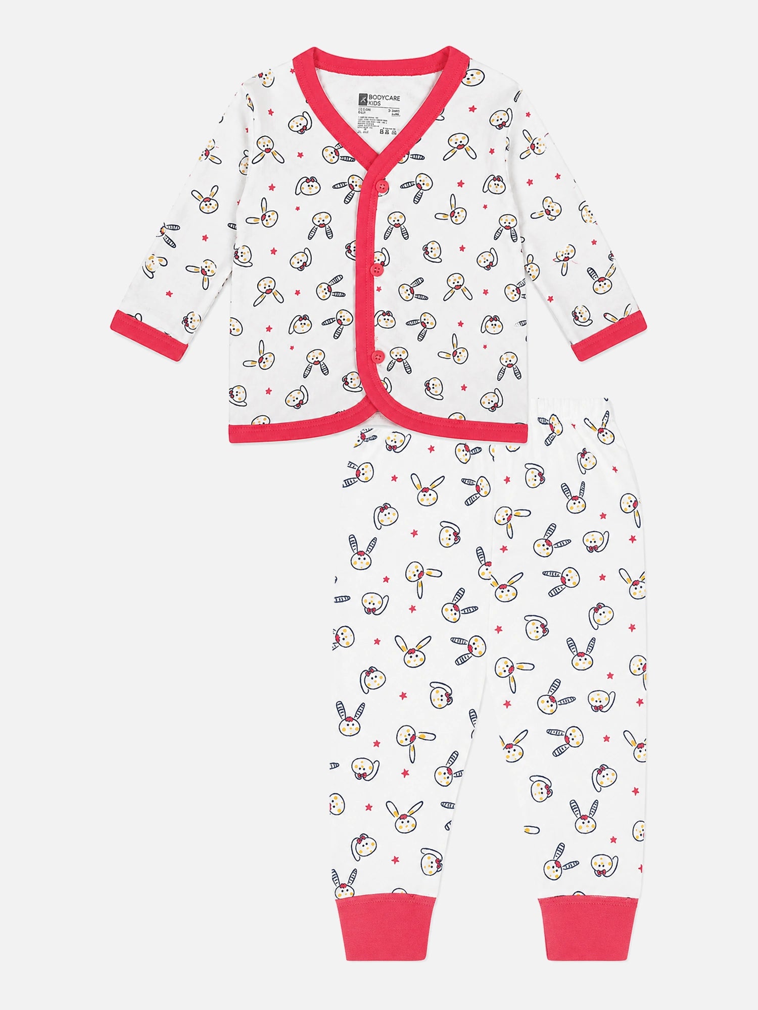 Baby Care Unisex Thermal Set with Front Open Design and Full Sleeves for Winter Comfort and Easy Cold-Weather Dressing - Pack of 1
