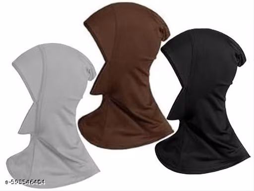 Ready Made Hijab Headscarf for Women – Soft Stretchable Cotton Head Cover Pack of 3