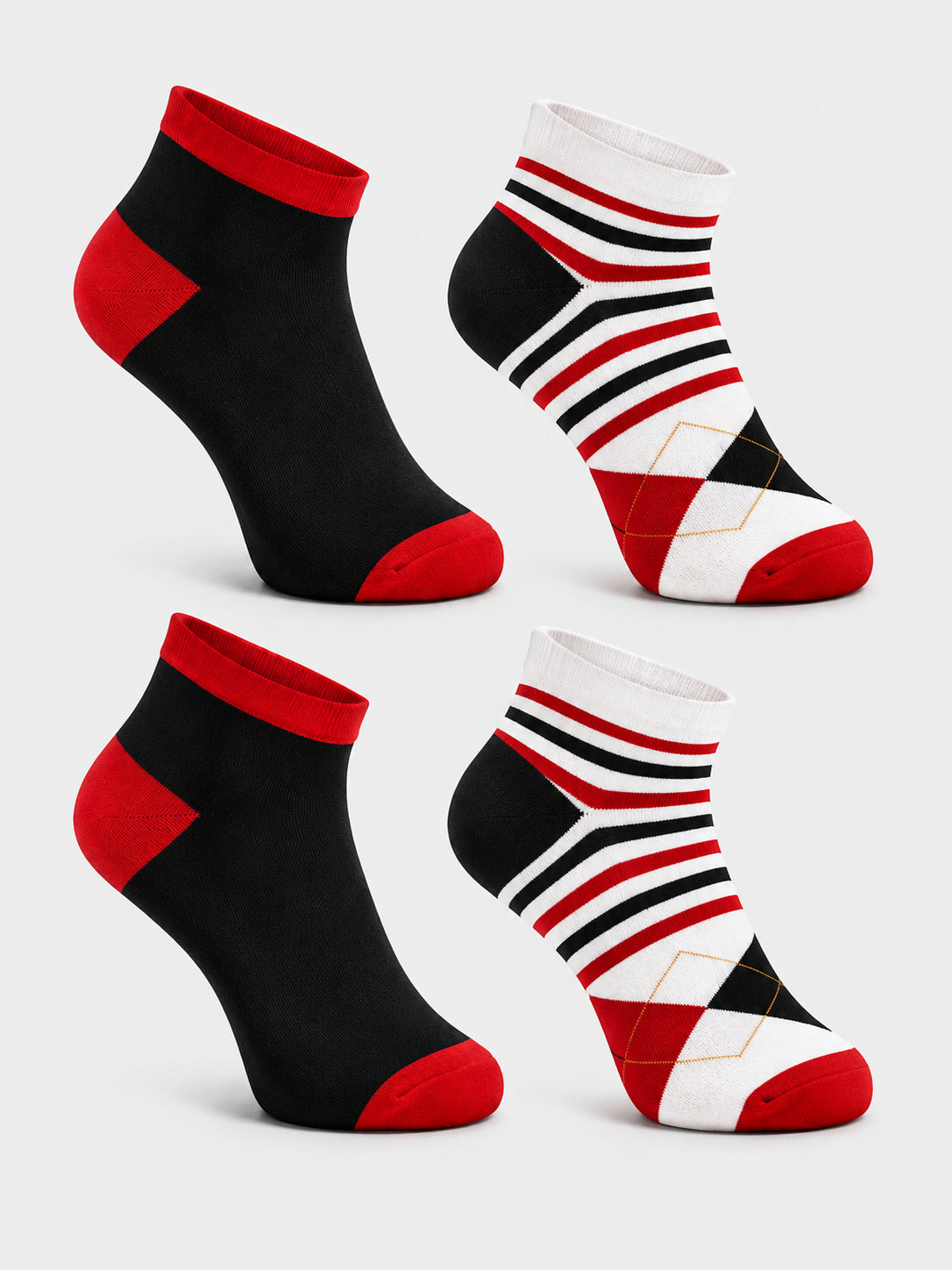 Babycare Boys Multipack Socks for Everyday Wear, School Comfort, Casual Use and Regular Wardrobe Essentials - Pack of 4