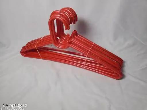 Heavy Quality Multicolor Plastic Clothes Hangers for Wardrobe – Saree, Kurta, Shirt & Suit Hangers Pack of 12