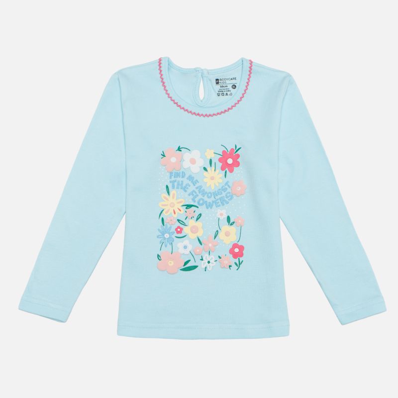 Bodycare Girls Cotton T-Shirt with Regular Fit and Soft Breathable Fabric for Everyday Casual Wardrobe Comfort