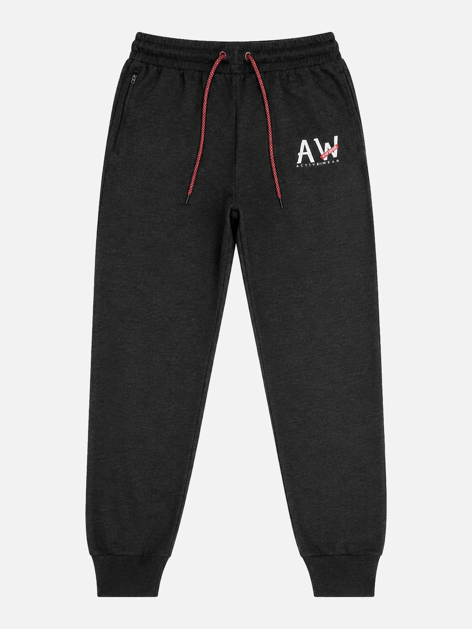 Bodycare Men Cotton French Terry Track Pant – Placement Print, Elastic Waistband, Regular Length