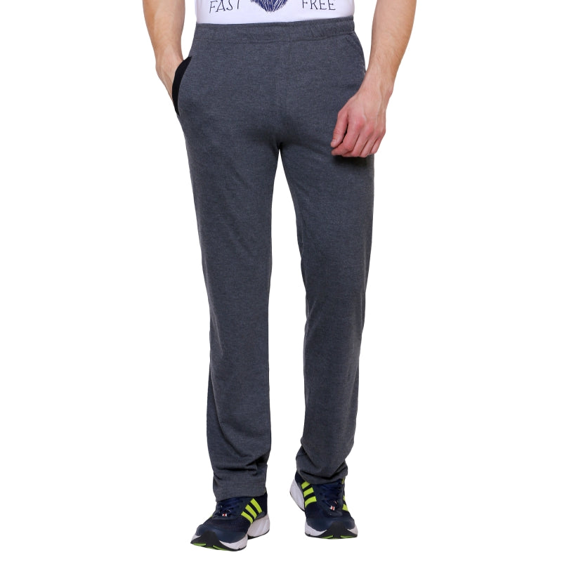 Bodycare Men Cotton Single Jersey Track Pant – Placement Print, Side Pockets, Pack of 1