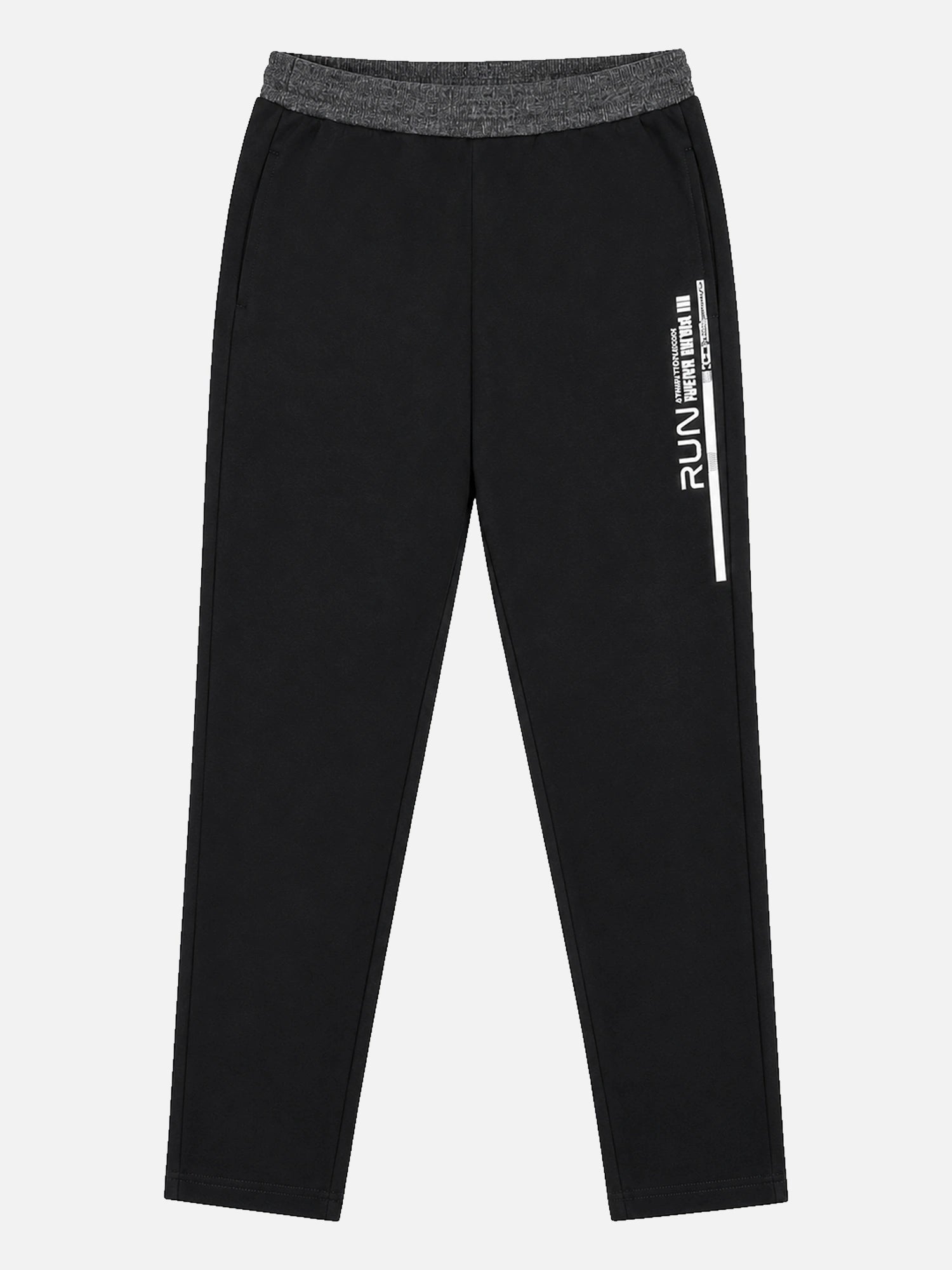 Bodycare Men Cotton Single Jersey Track Pant – Placement Print, Side Pockets, Regular Length