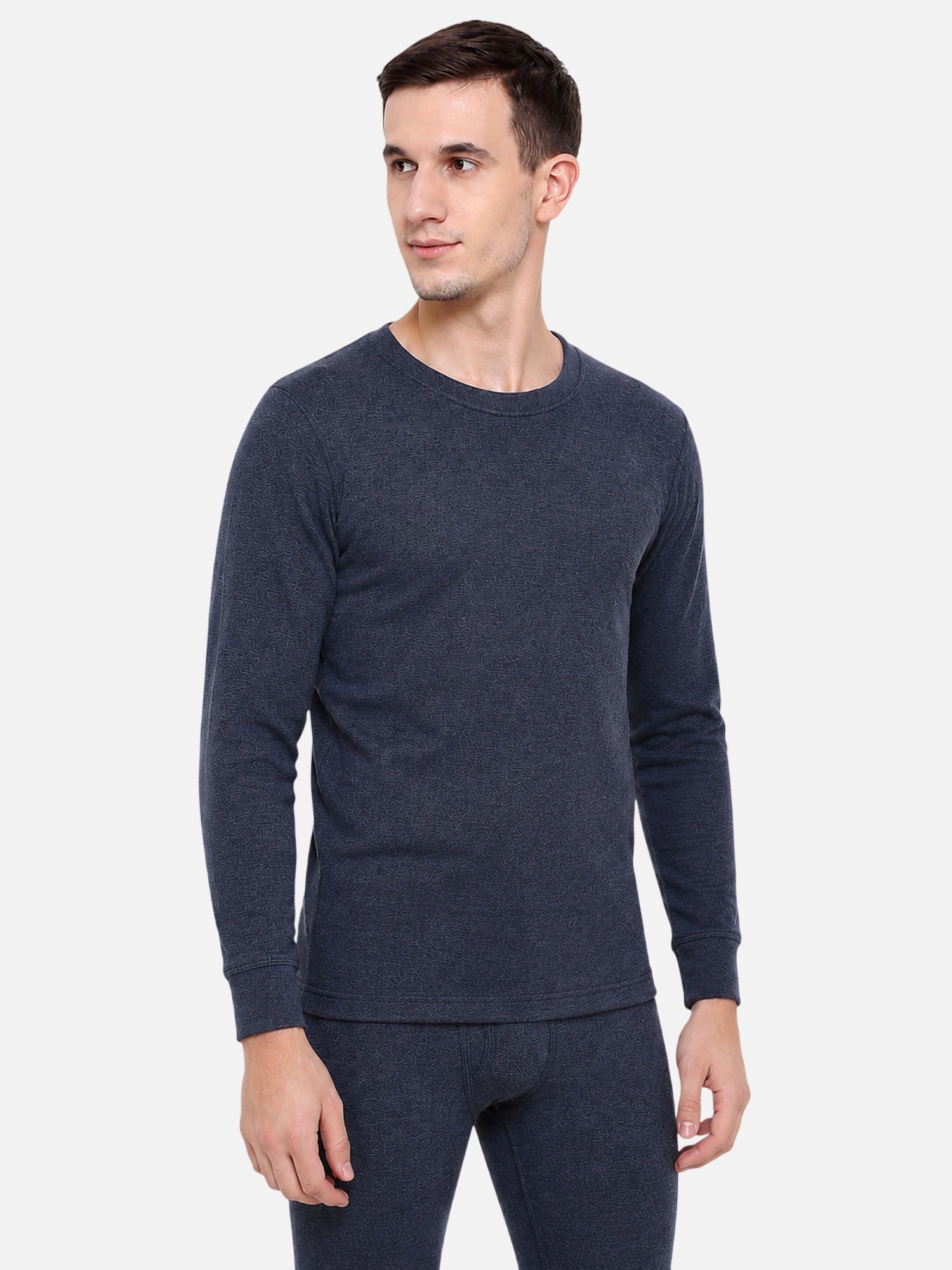 Bodycare Men Heat Max Fur Fleece Thermal Top – Round Neck, Full Sleeves, Long Length, Pack of 1
