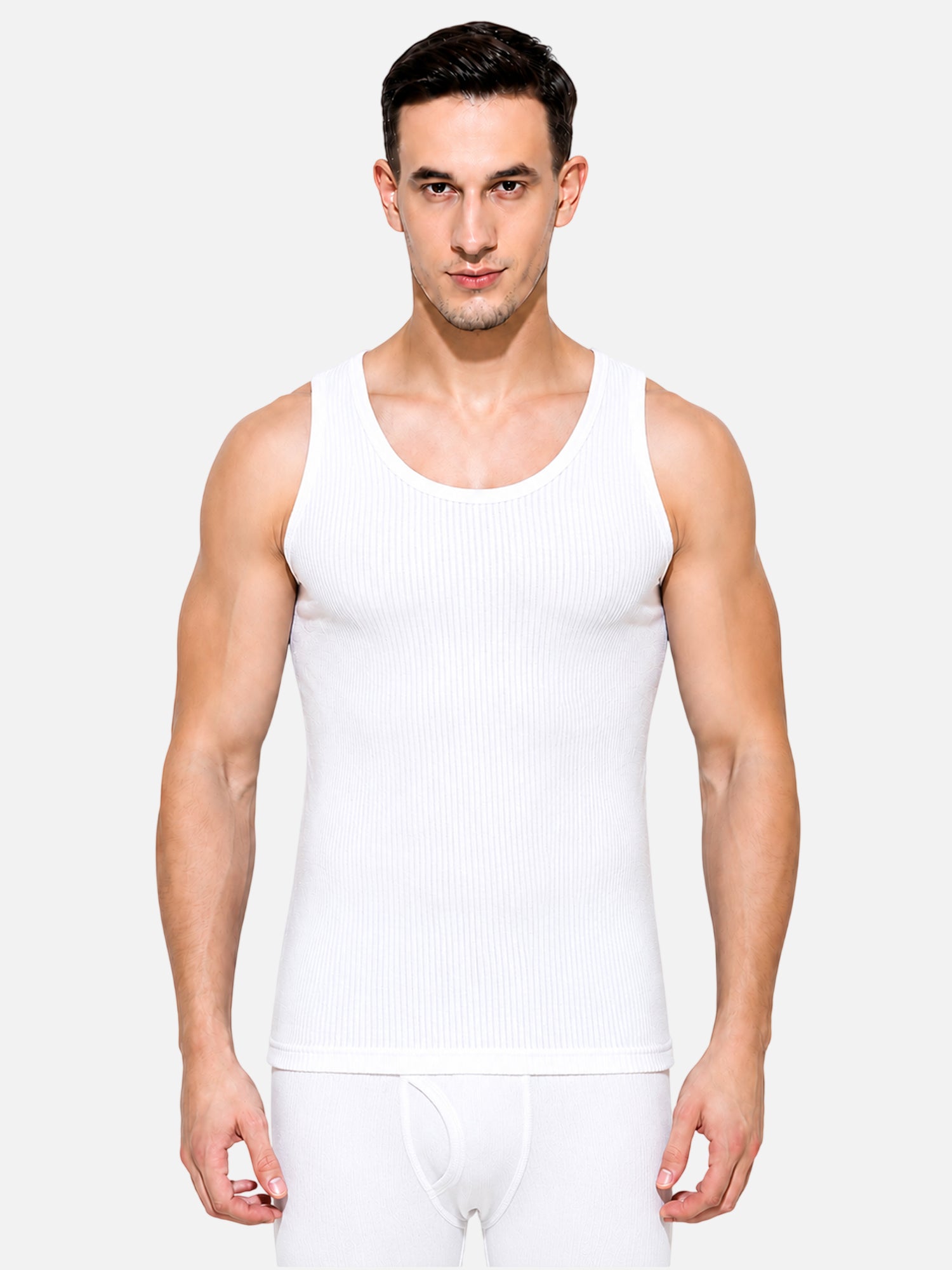 Bodycare Men Antibacterial Quilted Sleeveless Thermal Top – Round Neck, Long Length, Pack of 1