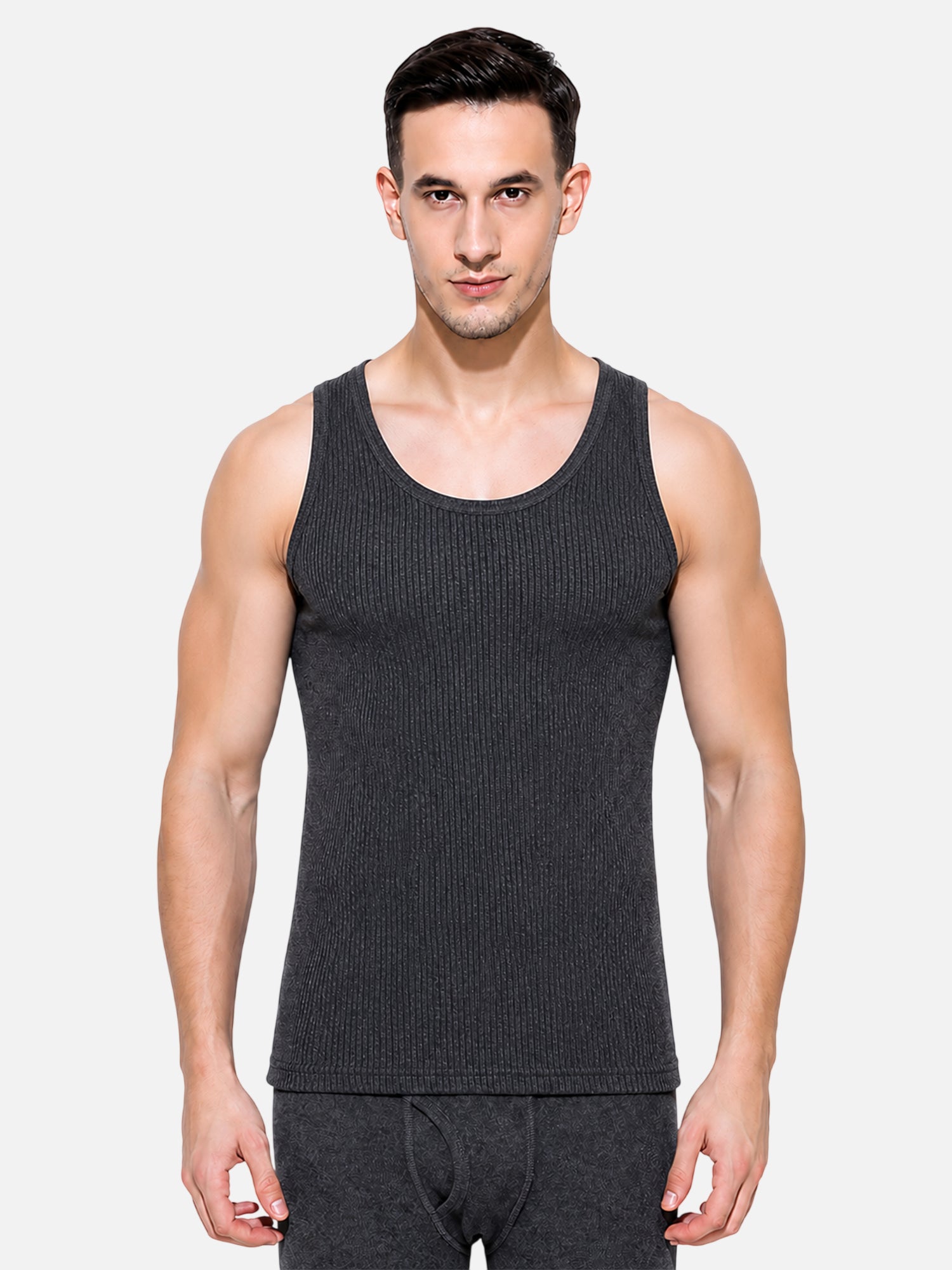 Bodycare Men Antibacterial Quilted Sleeveless Thermal Top – Round Neck, Long Length, Pack of 1
