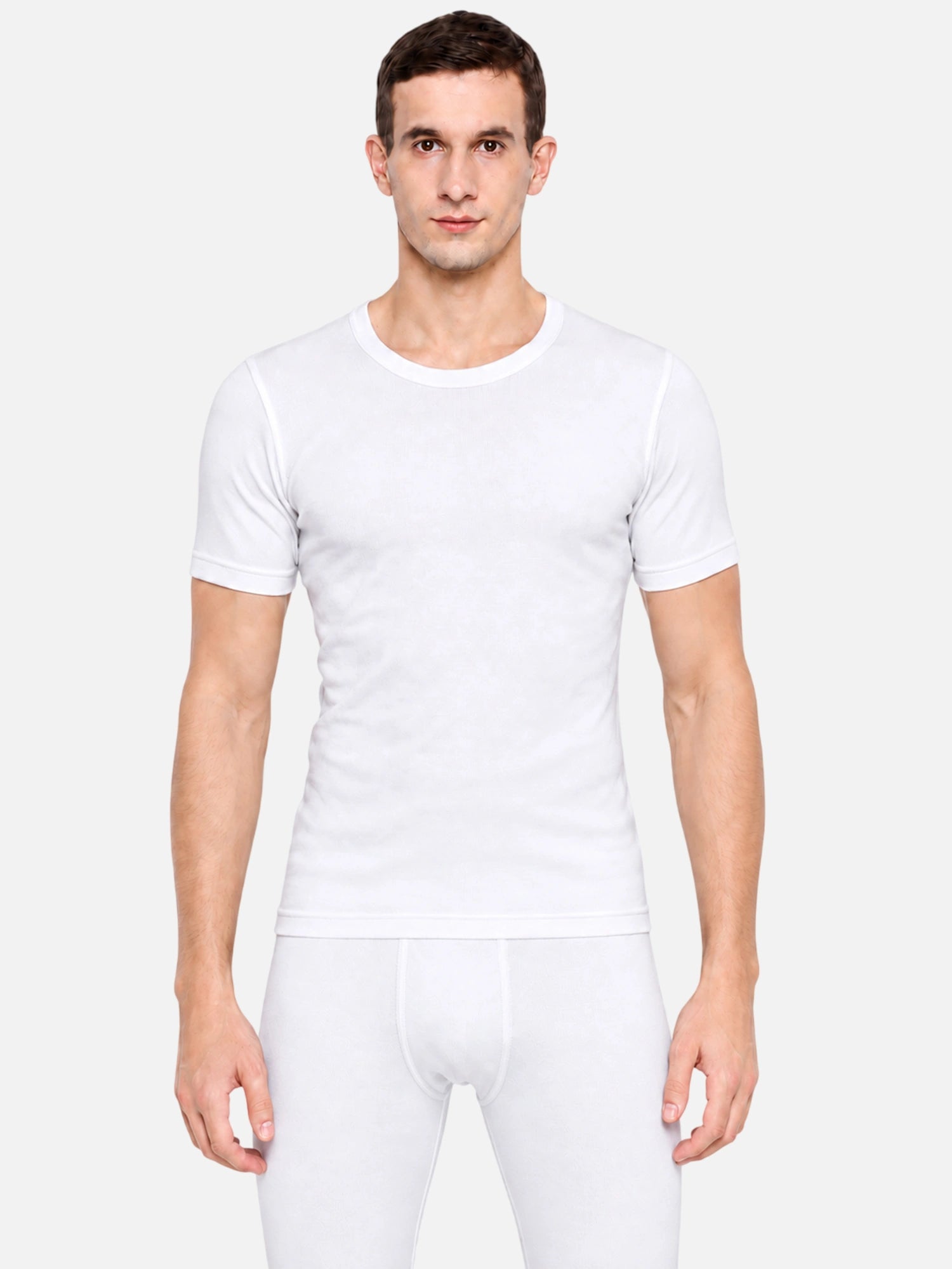 Bodycare Men Interlock Thermal Top – Round Neck, Half Sleeves, Long Length, Pack of 1
