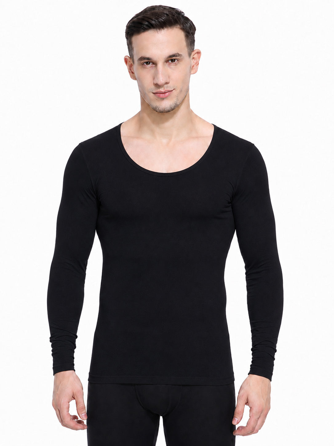 Bodycare Men Ayaki Miyabi Microfiber Elastane Thermal Top – Round Neck, Full Sleeves, Slim Fit