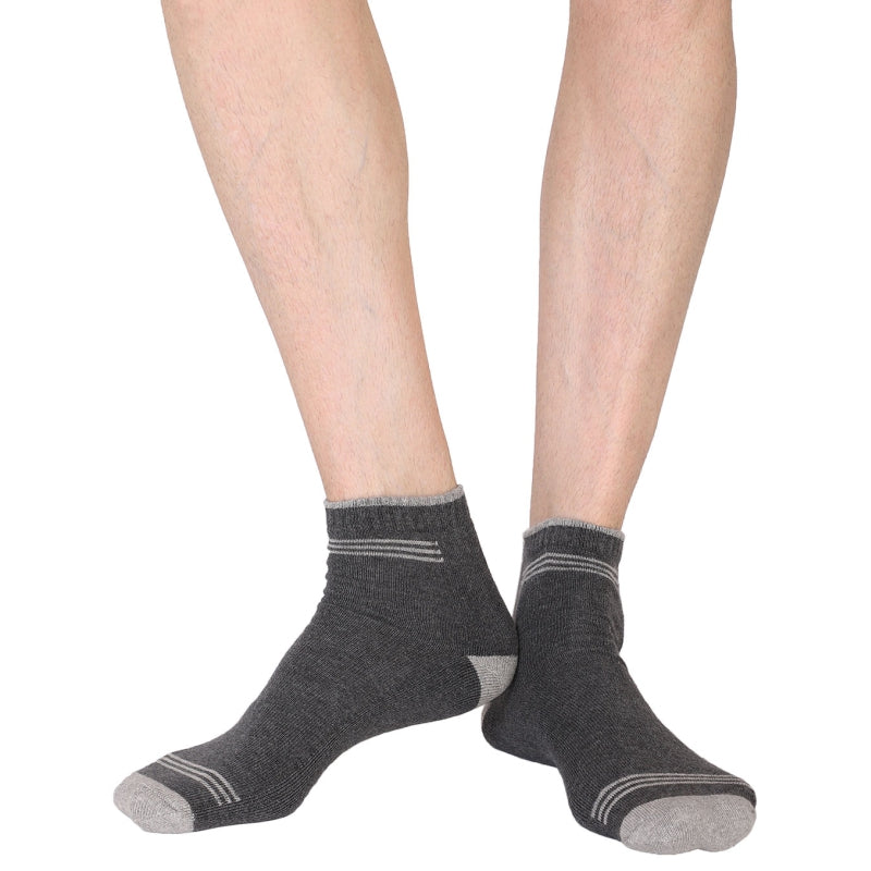 Bodycare Men Super Soft Ankle Socks – Cotton Nylon Spandex, Breathable, All Season
