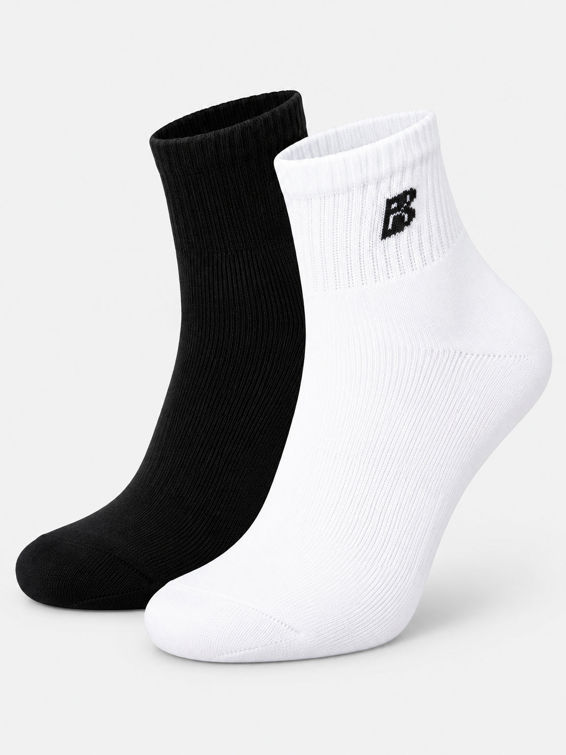Bodycare Men Antibacterial Cotton Blend Quarter Socks – Solid, Stretch Fit, Pack of 2
