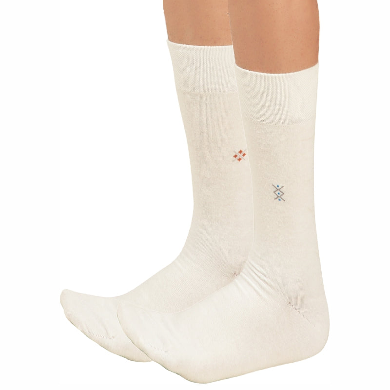 Bodycare Men Antibacterial Solid Crew Socks – Cotton Nylon Spandex, Placement Print, All Season, Pack of 2