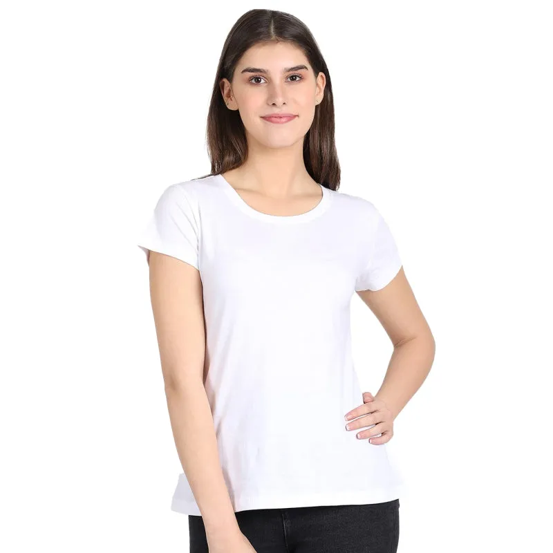 Bodycare Women’s Cotton Solid Round Neck Half Sleeve Regular Fit T-Shirt