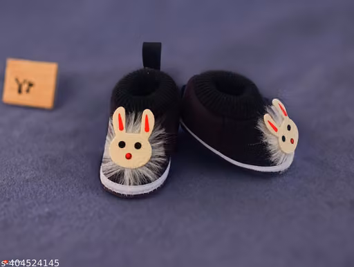 Suntushti Infant Wear Cotton Baby Booties Solid Slip-On