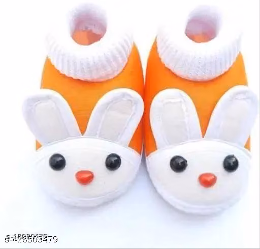 Suntushti Infant Wear PU Baby Booties Embellished PU Sole
