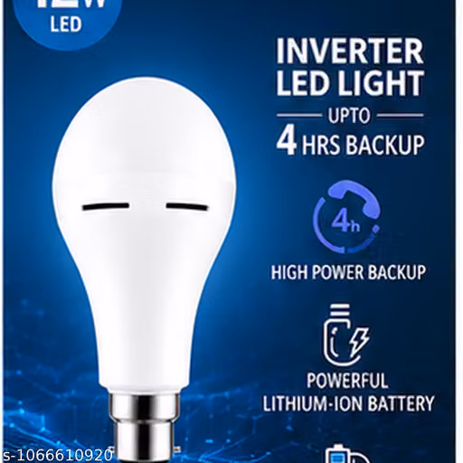12W B22 White LED Emergency Backup Bulb