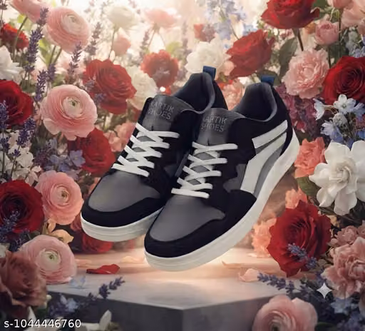 Men’s & Boys’ Black New Sneakers Casual Shoes Trendy Footwear