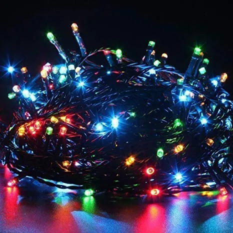 Multicolor Plastic LED Rice Lights 5 Meter with 8 Modes
